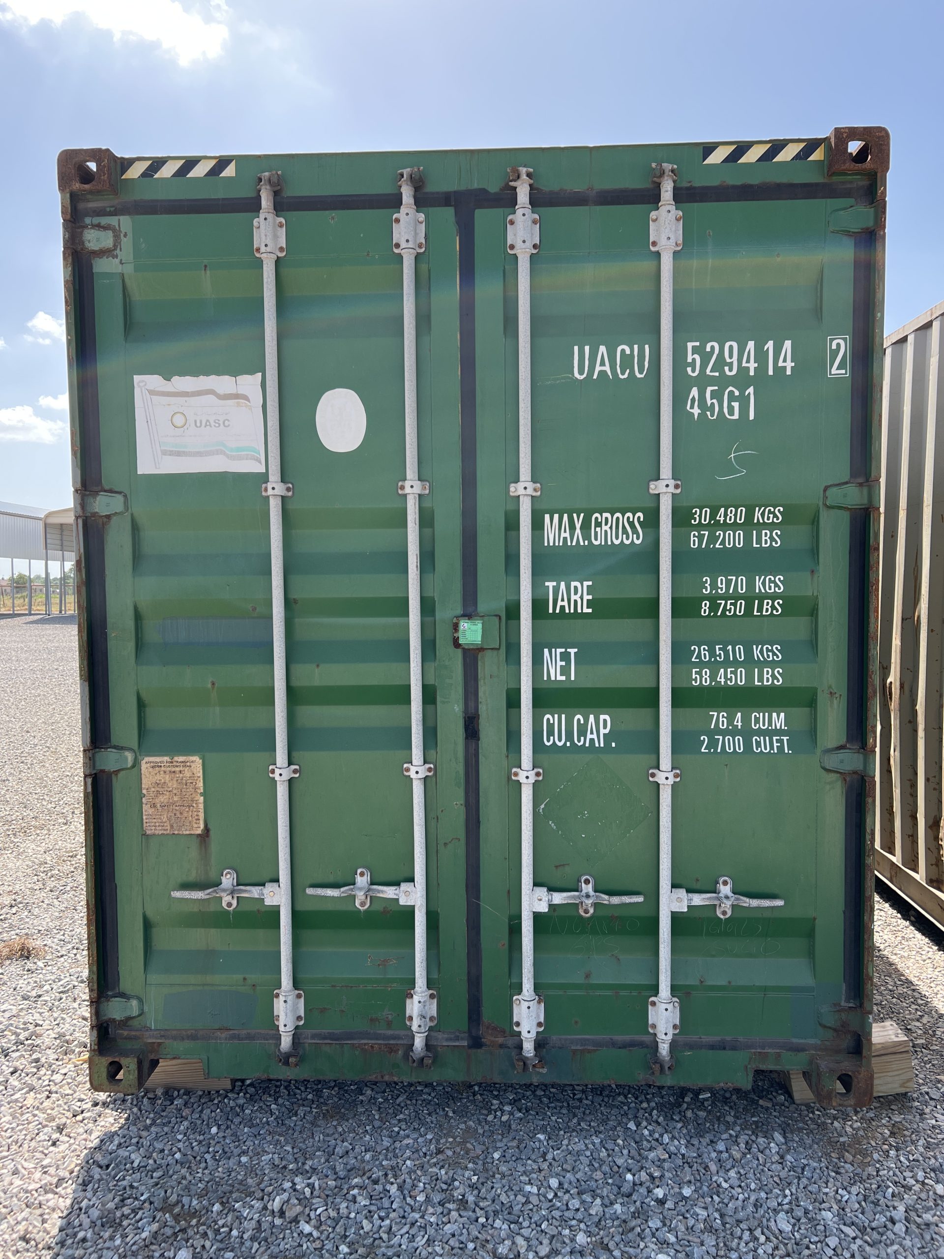 Supreme Container 8×40 Serial #: UACU 529414-2 | Better Barns