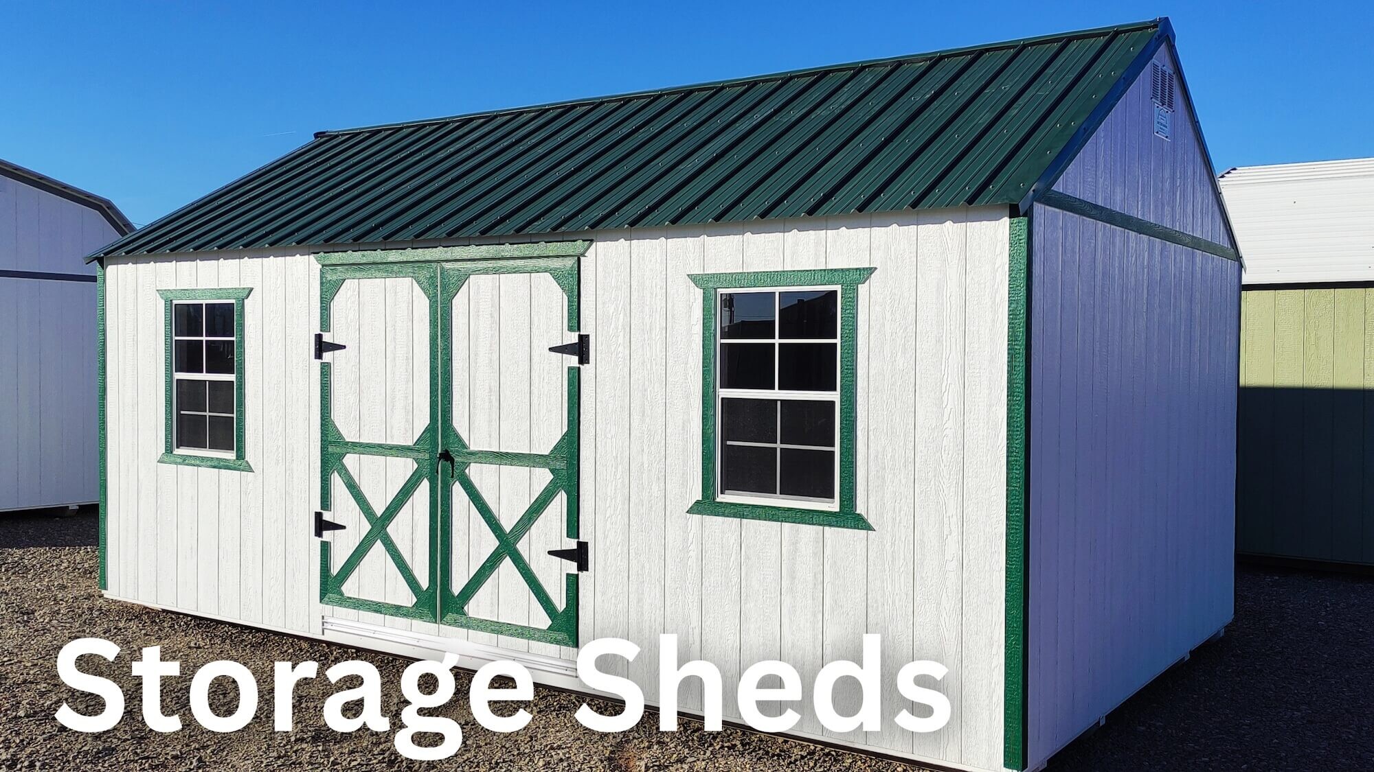 Storage Sheds page header